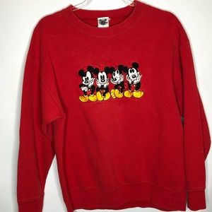 mickey mouse red sweatshirt
